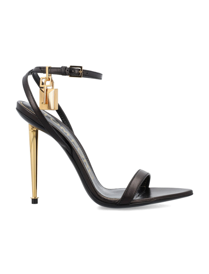 PADLOCK POINTY NAKED SANDAL