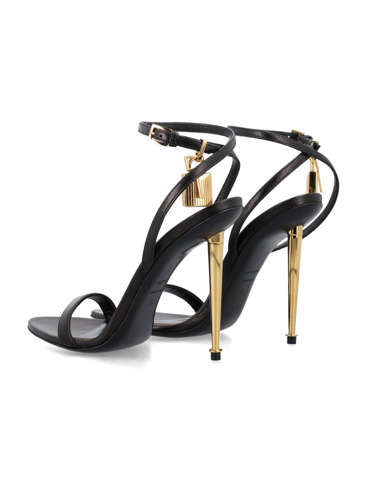 PADLOCK POINTY NAKED SANDAL