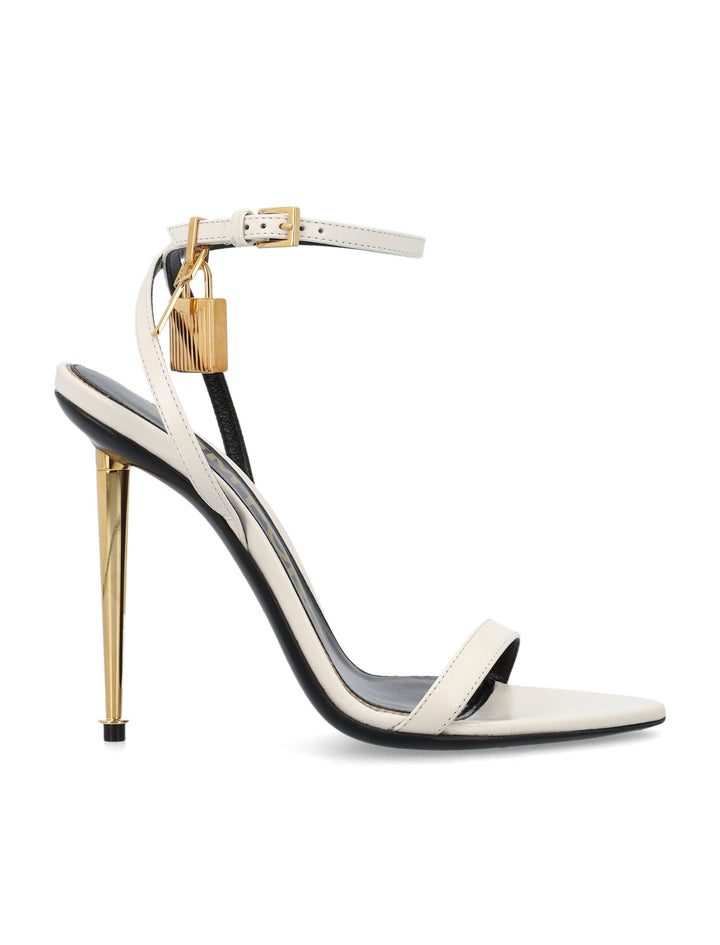 PADLOCK POINTY NAKED SANDAL