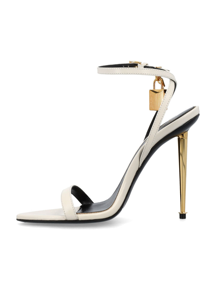 PADLOCK POINTY NAKED SANDAL