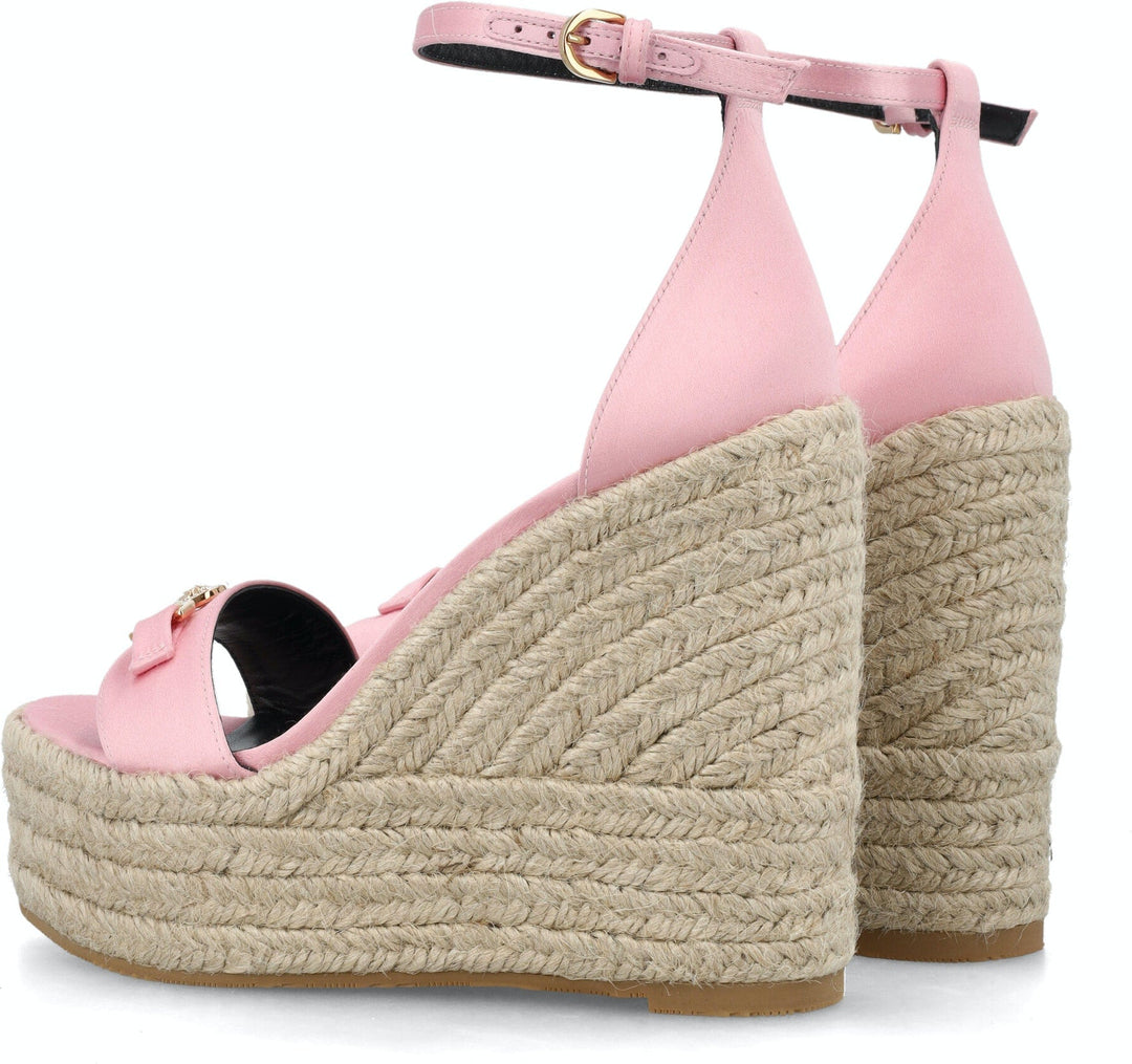 MEDUSA '95 SATIN WEDGE SANDALS