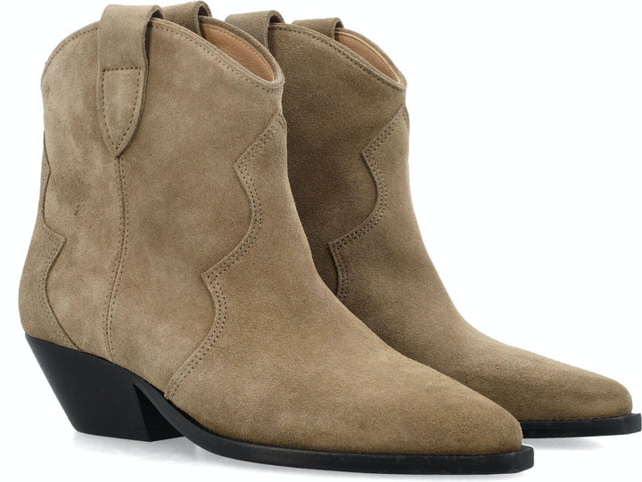DEWINA LEATHER ANKLE BOOTS