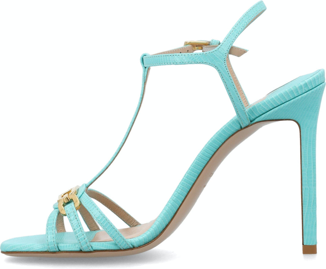 STAMPED LIZARD LEATHER WHITNEY SANDAL