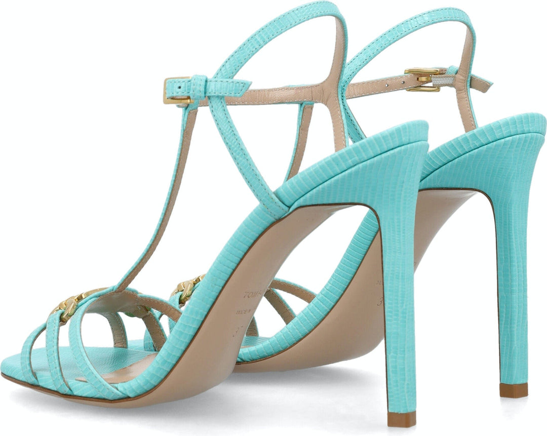 STAMPED LIZARD LEATHER WHITNEY SANDAL