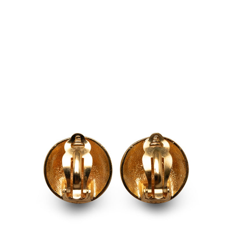 Top Quality Chanel Vintage Coco Rope Motif Earrings Gold