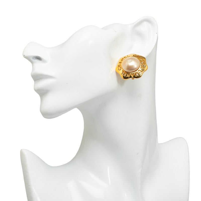 Top Quality Chanel Earring Gold White Lady Earring Luxury Market