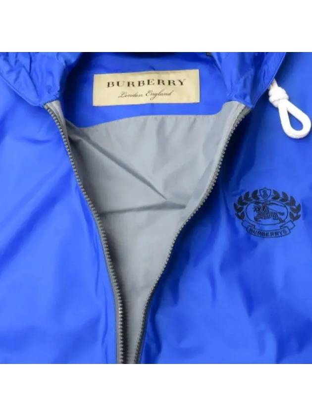 Burberry Three Tone Windbreaker Anorak Blue