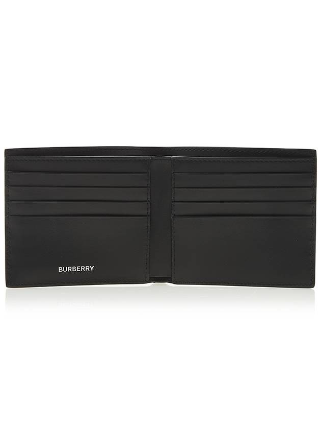 Burberry Universal Passport Print Half Wallet Black
