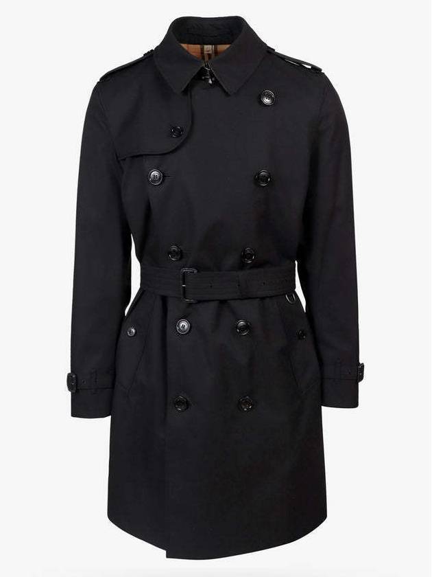 Burberry Men's Kensington Heritage Trench Coat Black