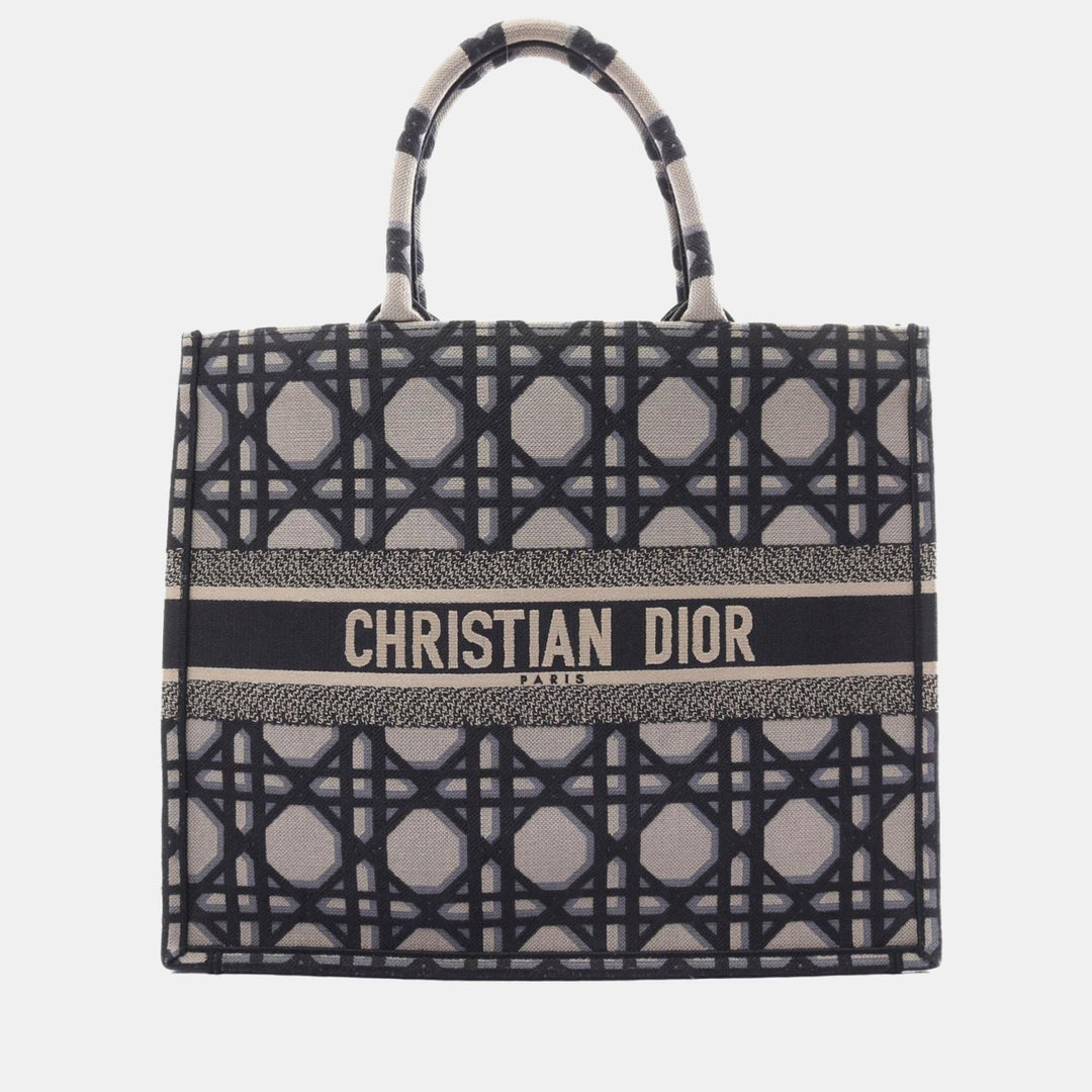 Top quality Dior Blue Canvas Cannage Medium Book Tote Tote Bag