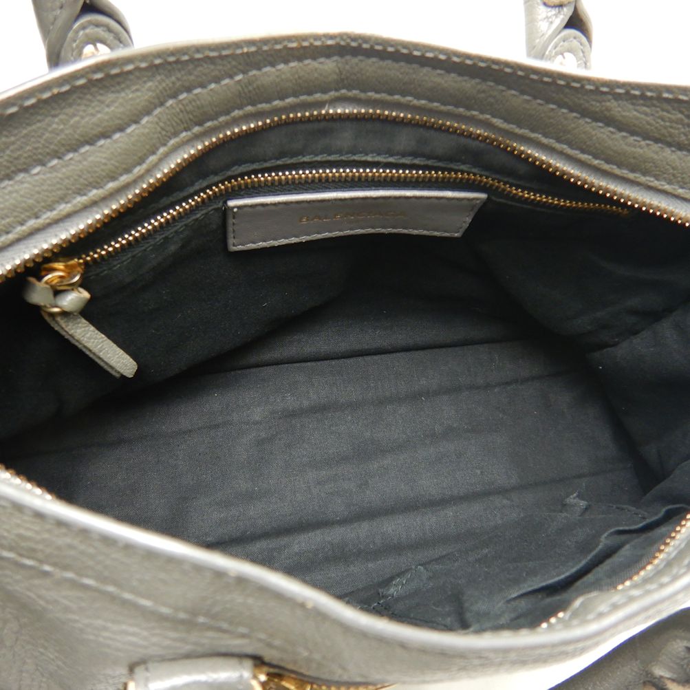 Top Quality Balenciaga Metallic Edge City Leather Handbag
