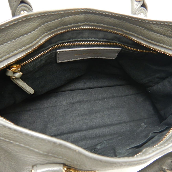 Top Quality Balenciaga Metallic Edge City Leather Handbag