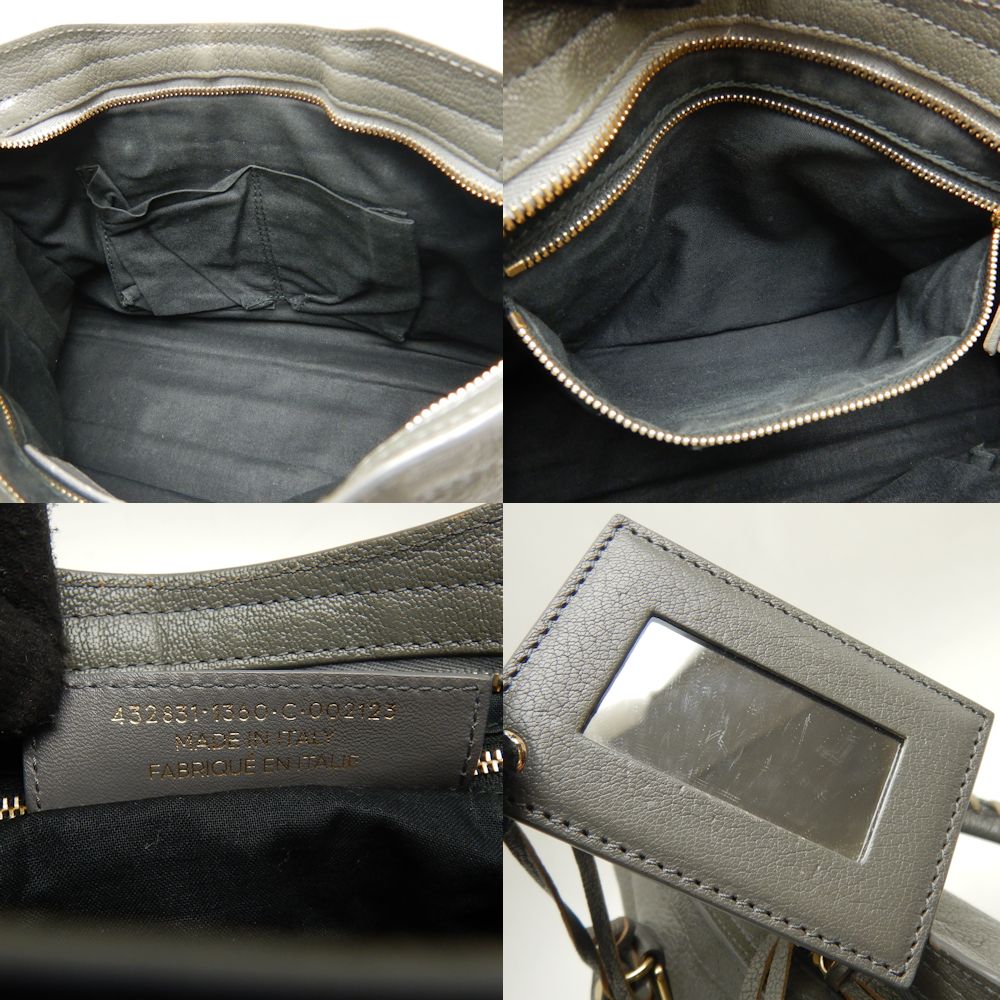 Top Quality Balenciaga Metallic Edge City Leather Handbag