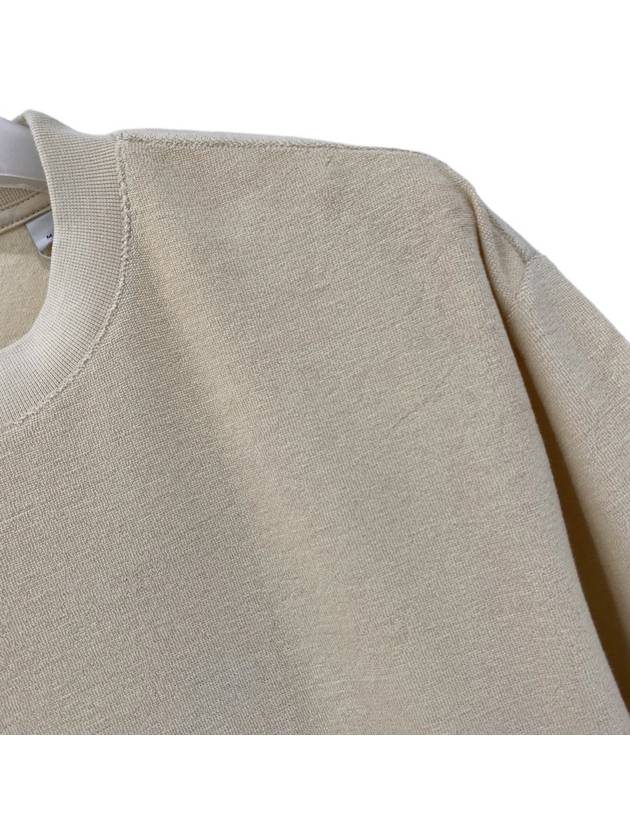 Burberry Logo Jacquard Towel-Finish Short-Sleeve T-Shirt Beige
