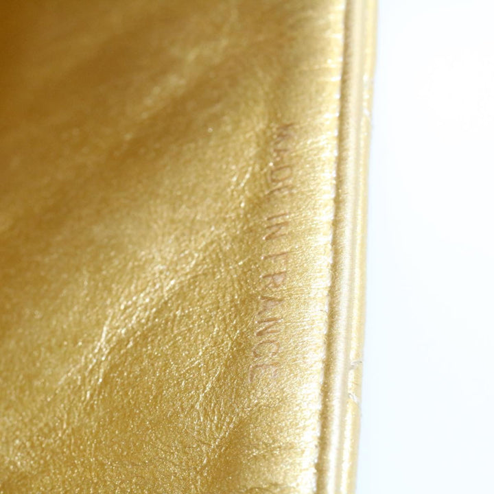 Top Quality Chanel Matelasse Chain New Shoulder Bag Leather Gold CC Auth 25305A