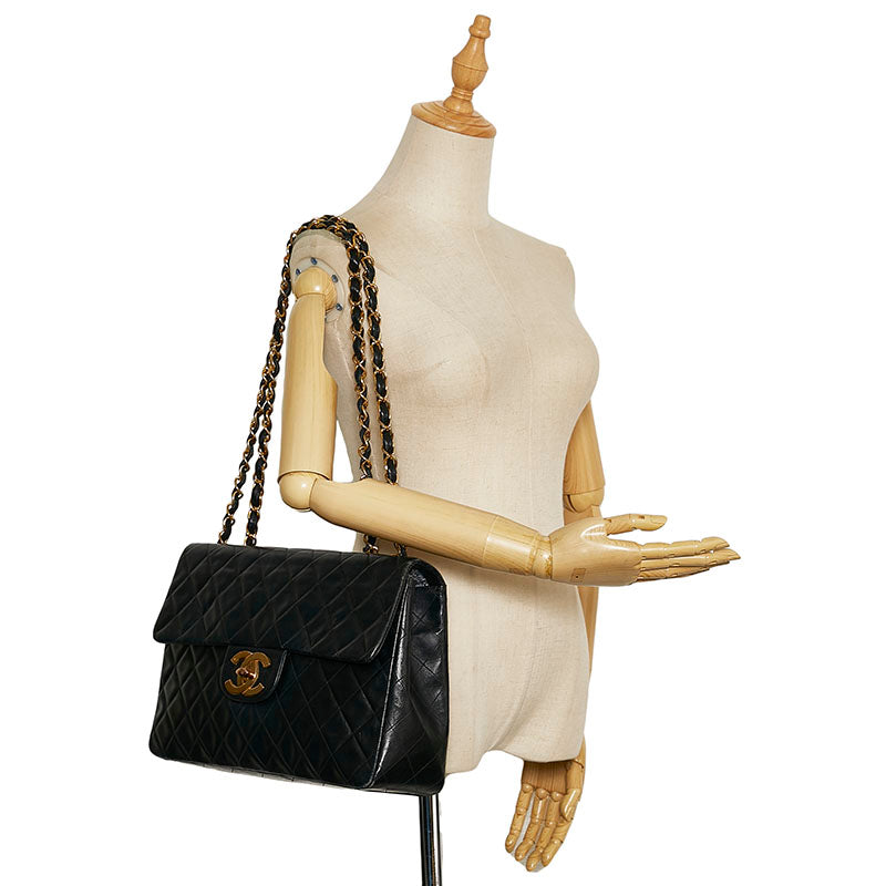 Top Quality Chanel Mattress 34  Chain houlder Bag  Bag Black Gold   CHANEL