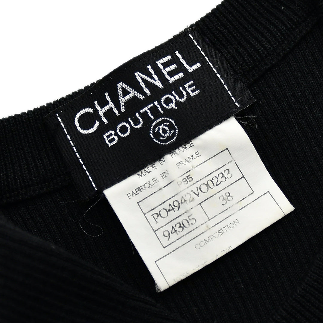 Top Quality Chanel Sleeveless Tops Black