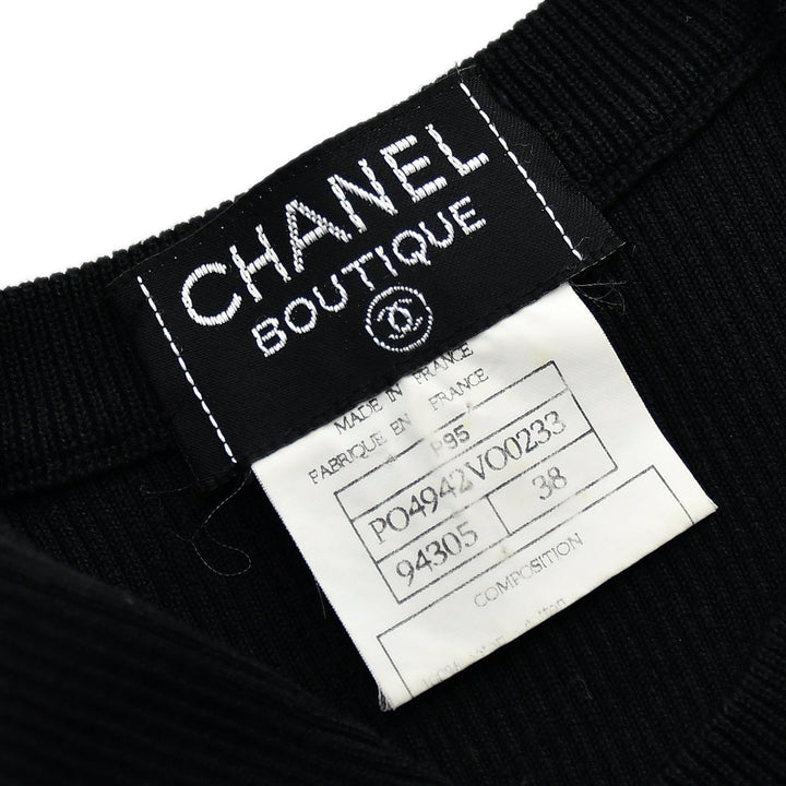 Top Quality Chanel Sleeveless Tops Black