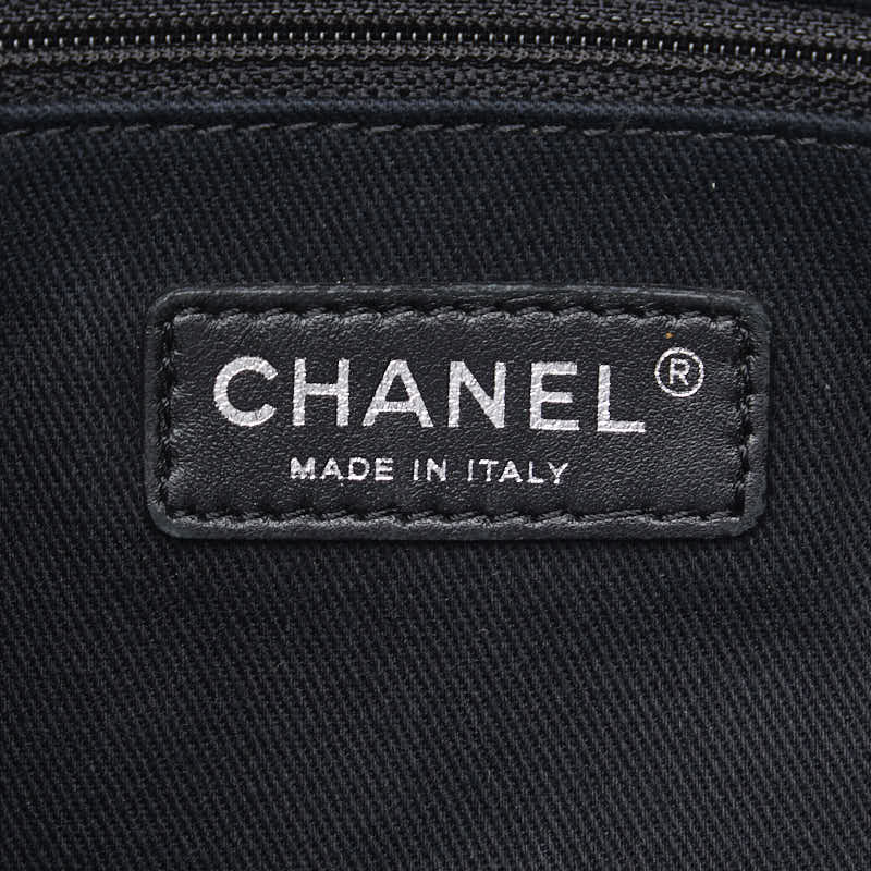 Top Quality Chanel DOVILLE MEDIUM Tote MM SHOLDER BAG TORTE BAG GREY BLACK CANVES LEADER LADY Top Quality Chanel CHANEL