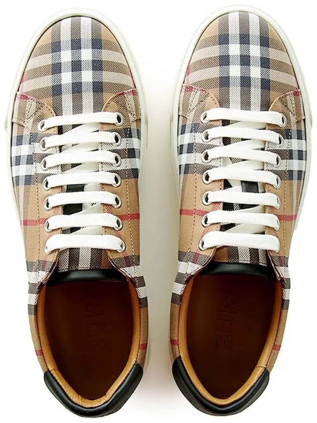 Burberry Vintage Check Low Top Sneakers Beige