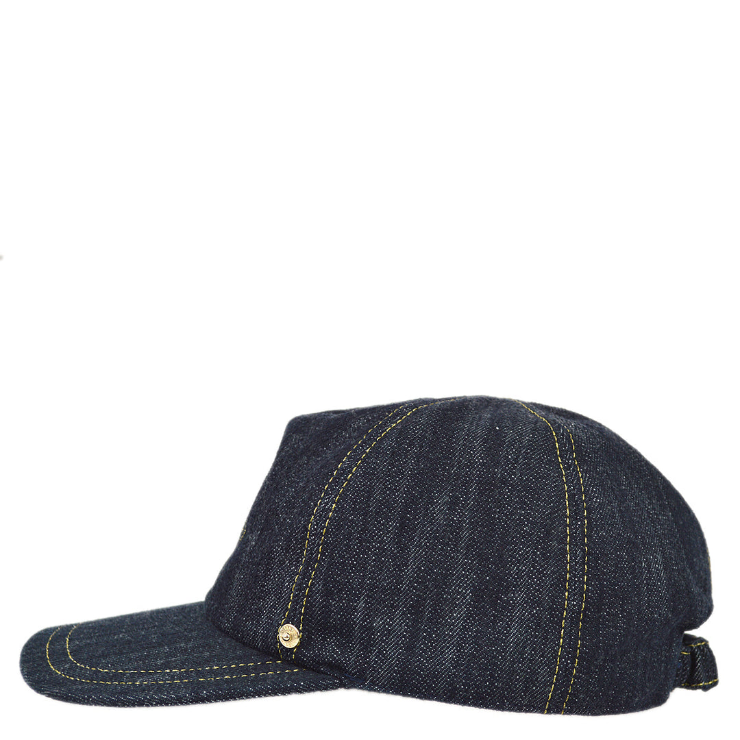 Top Quality Chanel Indigo Denim Cap Hat Small New #M