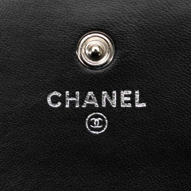 Top Quality Chanel CAMERIA COCOMARK Long Wallet Black   CHANEL