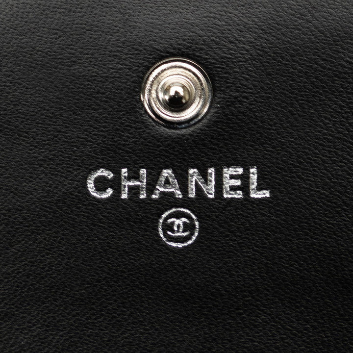 Top Quality Chanel CAMERIA COCOMARK Long Wallet Black   CHANEL