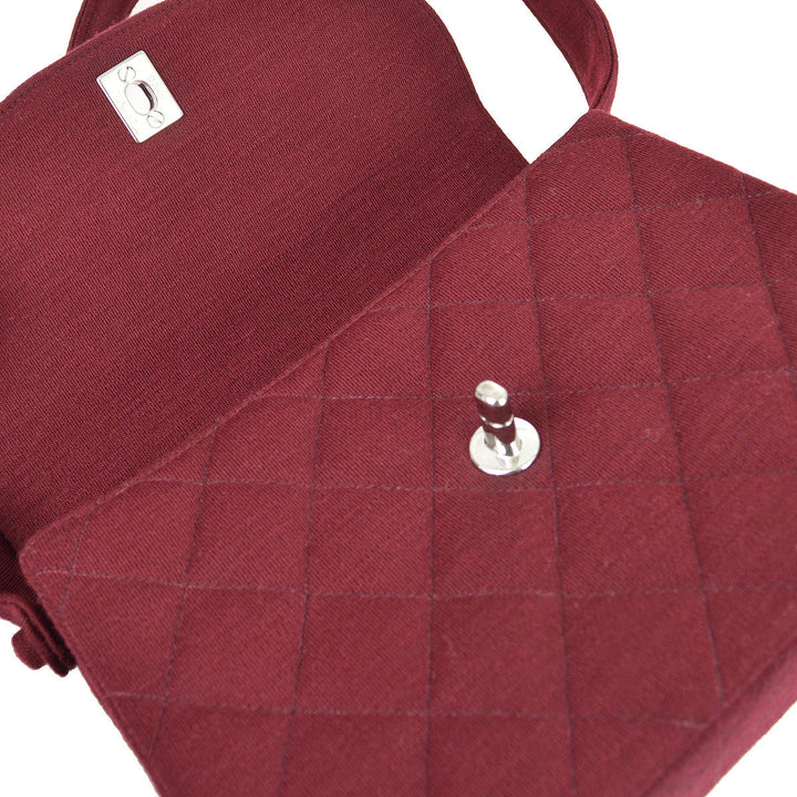 Top Quality Chanel Red Cotton Handbag