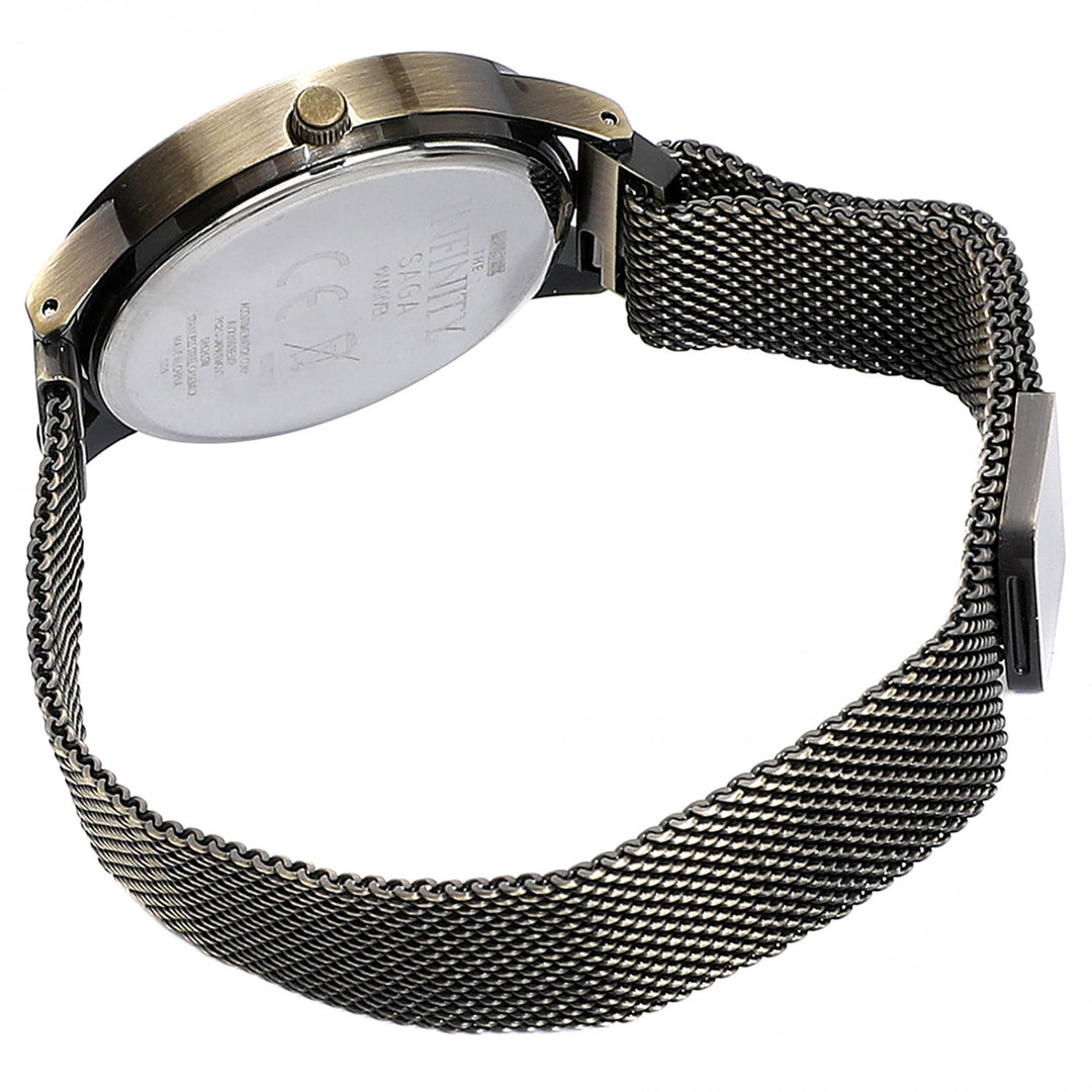 Marvel Comics Iron Man Floral Watch with Metal Band