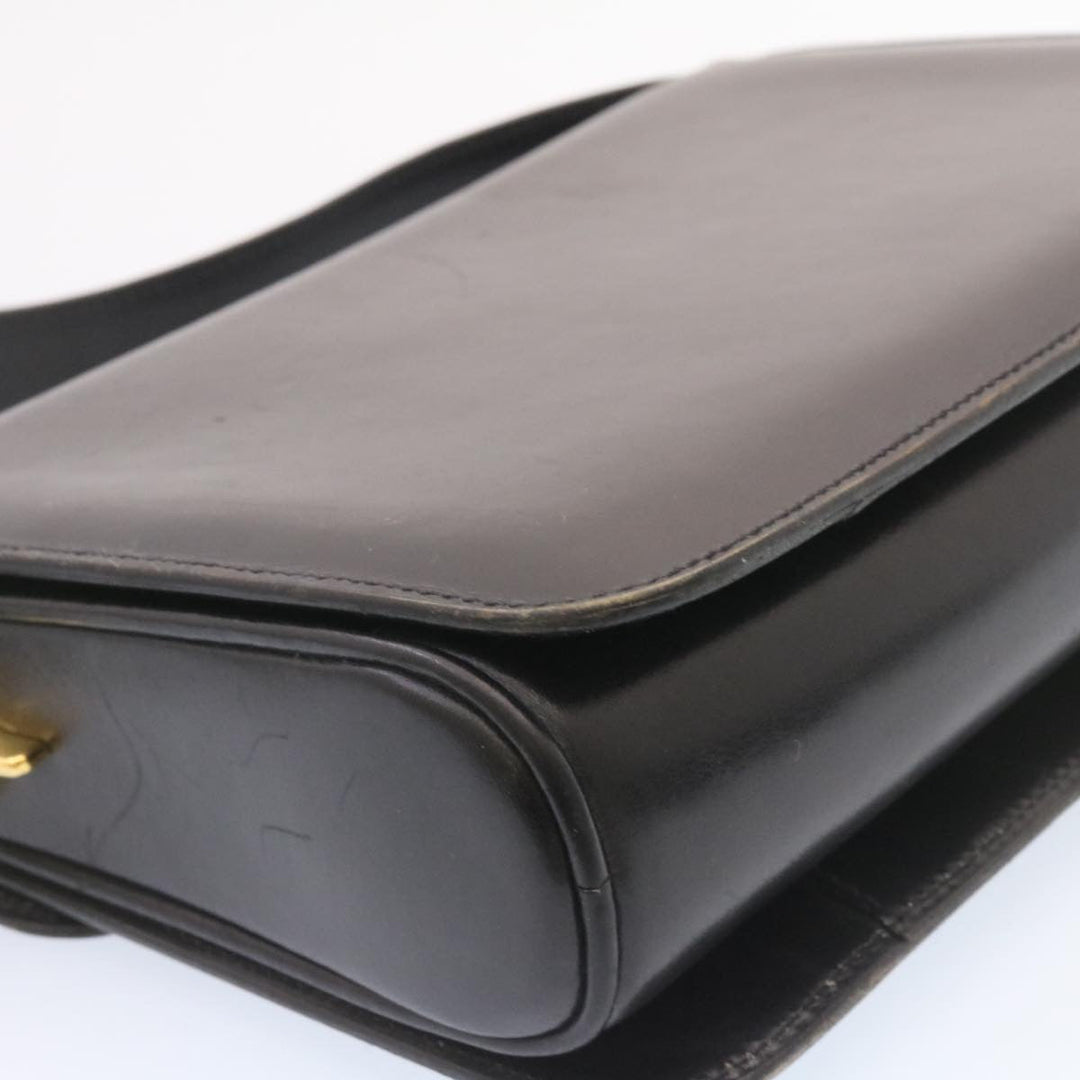 Celine Horse Carriage Shoulder Bag Leather Black  26712