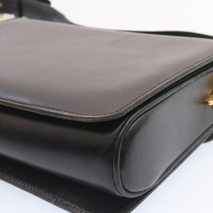 Celine Horse Carriage Shoulder Bag Leather Black  26712