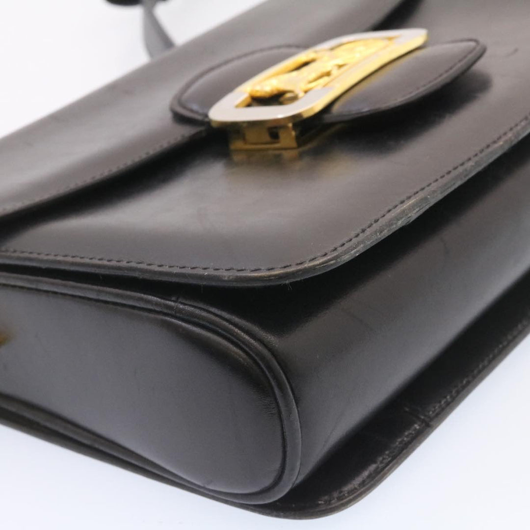 Celine Horse Carriage Shoulder Bag Leather Black  26712