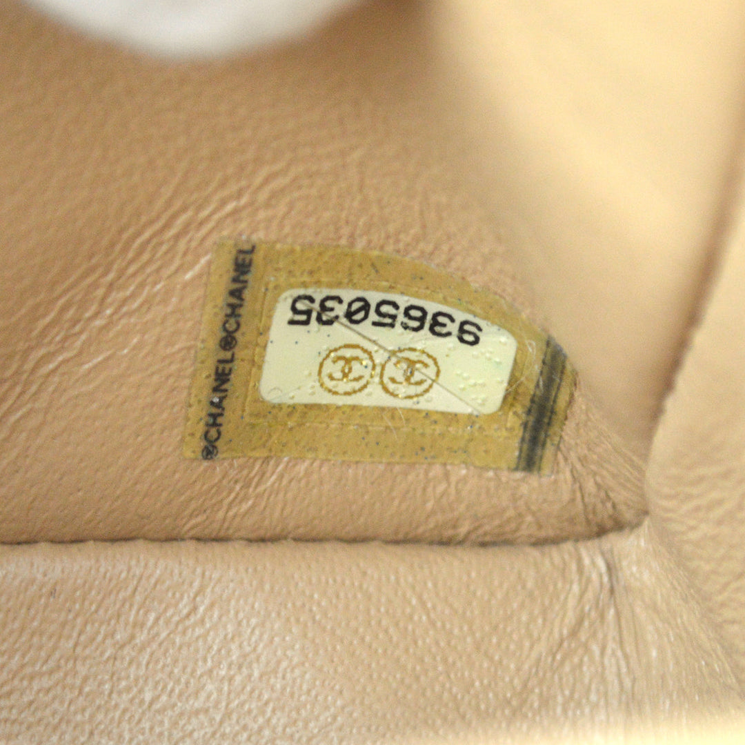 Top Quality Chanel 2004-2005 Beige Lambskin East West Choco Bar Chain Shoulder Bag