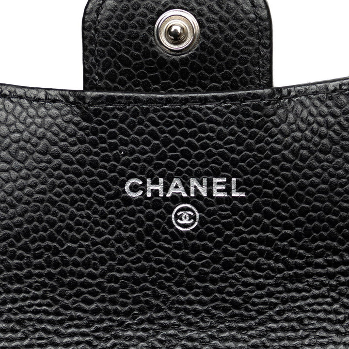 Top Quality Chanel Matrases Cocomark Classic Card Cards In Black Caviar Skin  Chanel