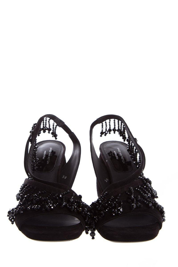 Dries Van Noten Black Sandals SZ 38 NWT