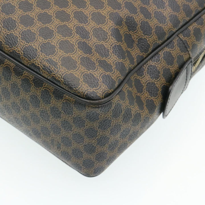 Celine Macadam Canvas Hand Bag Black  27154