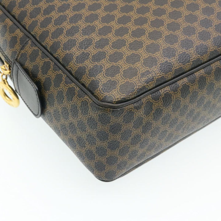 Celine Macadam Canvas Hand Bag Black  27154