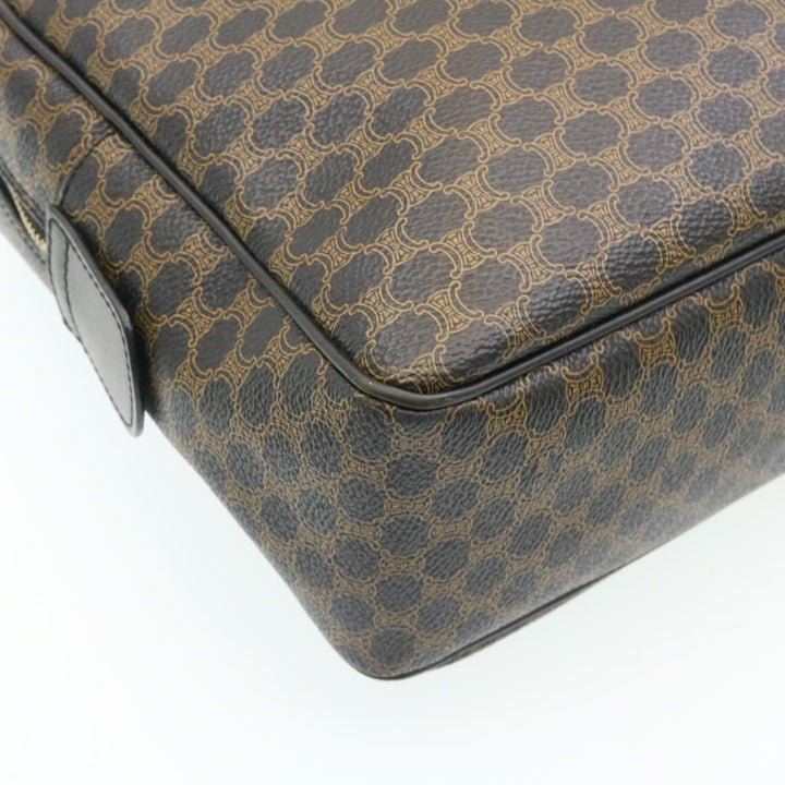 Celine Macadam Canvas Hand Bag Black  27154