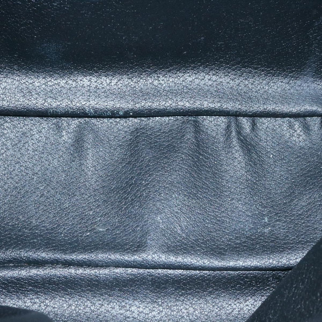 Celine Macadam Canvas Hand Bag Black  27154