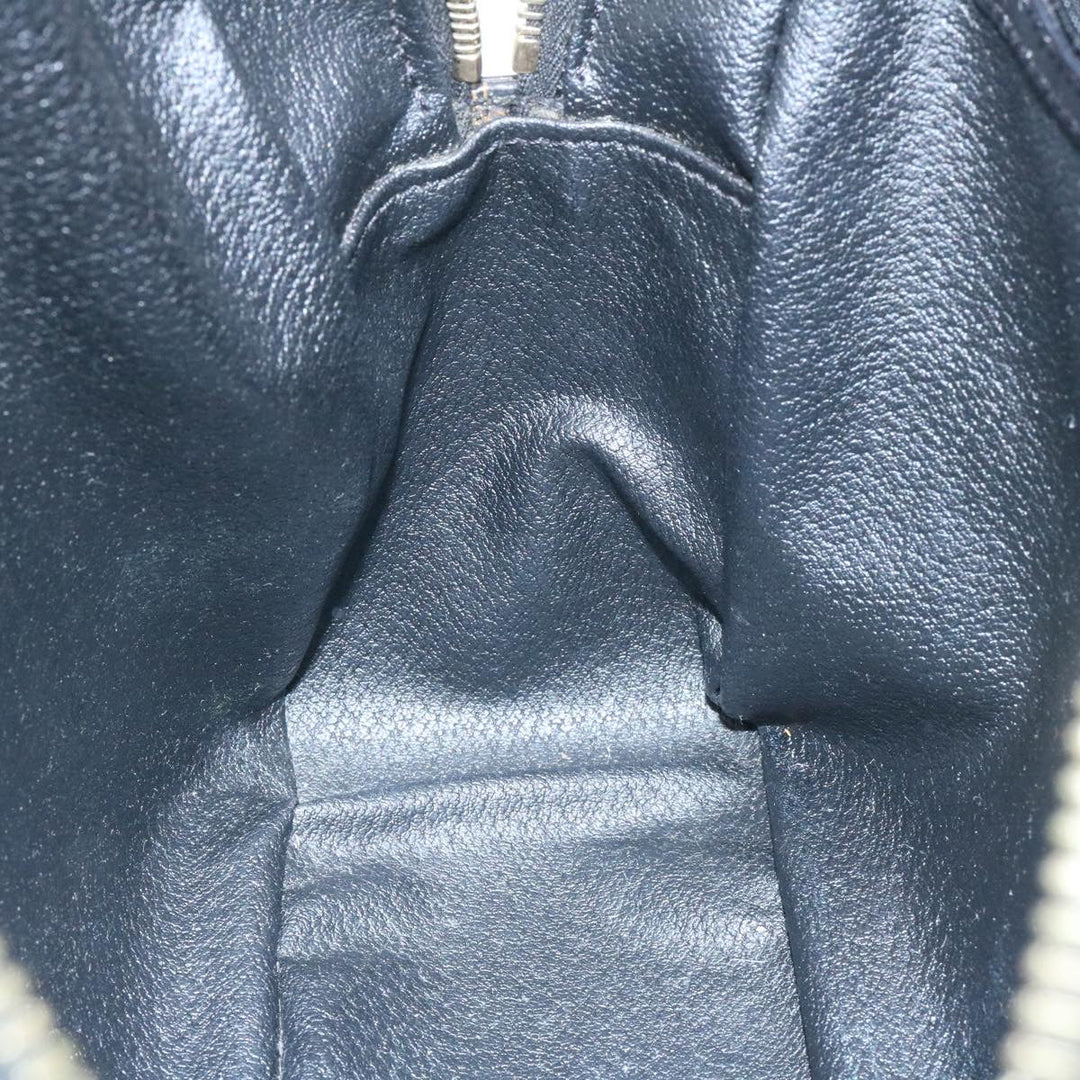 Celine Macadam Canvas Hand Bag Black  27154