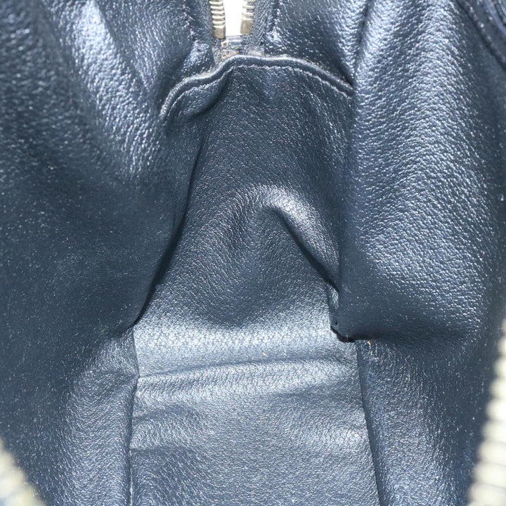 Celine Macadam Canvas Hand Bag Black  27154