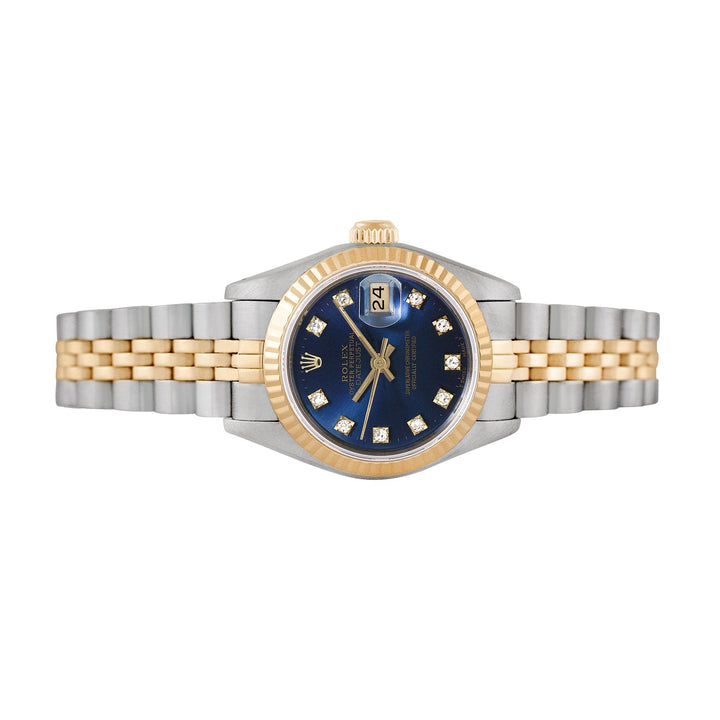 Rolex Ladies Two-tone Datejust with Factory diamonds, item #13