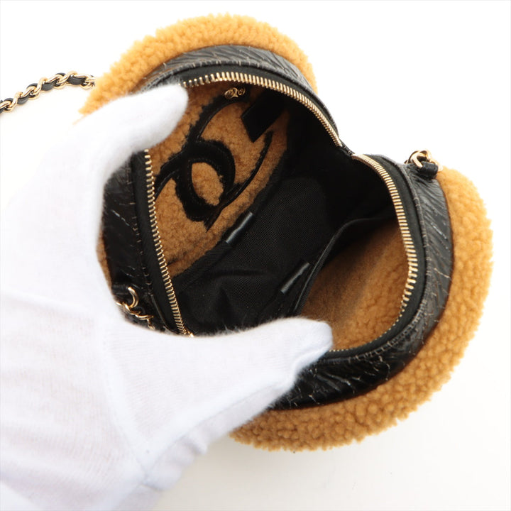 Top Quality Chanel Coco Boar Chain Shoulder Bag Black  Brown Gold  28th