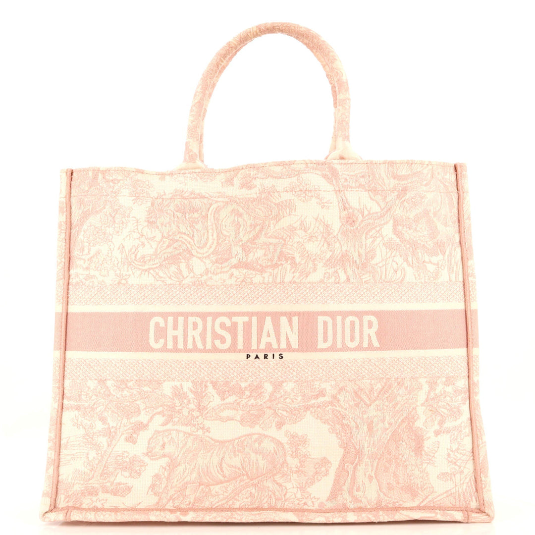 Top quality Dior Book Tote Embroidered Canvas Large