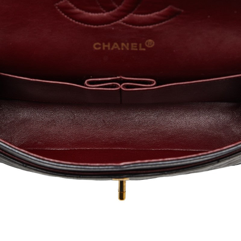 Top Quality Chanel Matrases 25 Double Flap Chain houlder Bag Black Leather  Chanel