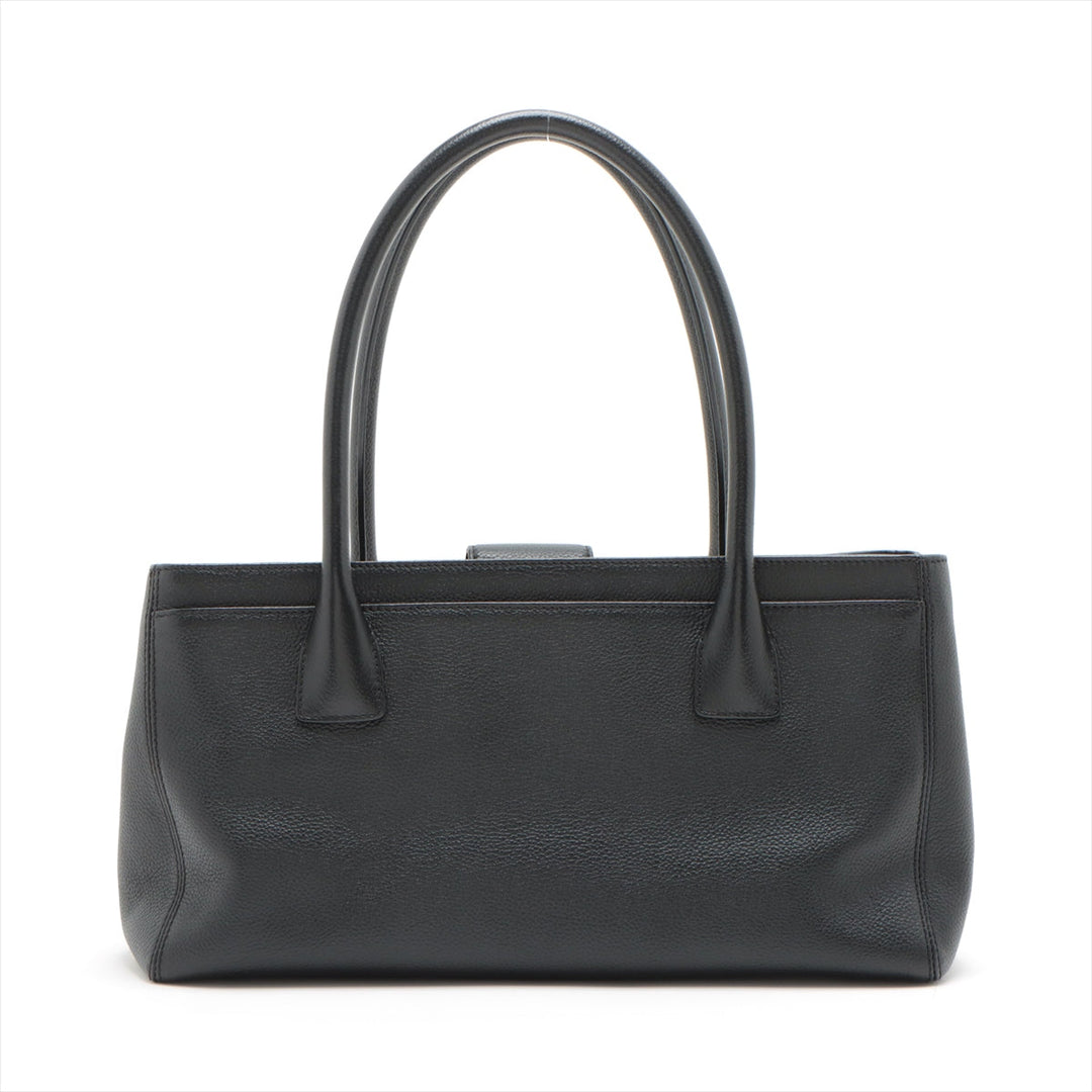 Top Quality Chanel Executive Leather Tote Bag Black Gold  17th