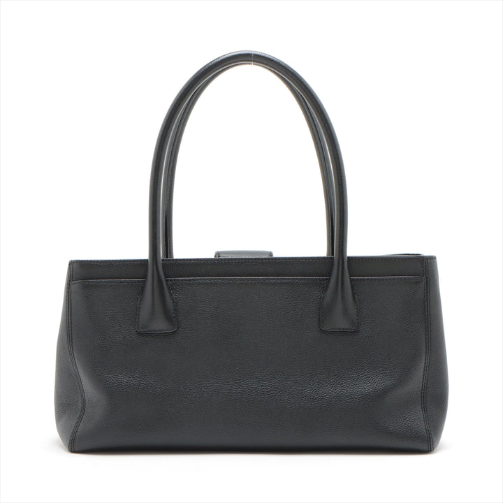 Top Quality Chanel Executive Leather Tote Bag Black Gold  17th