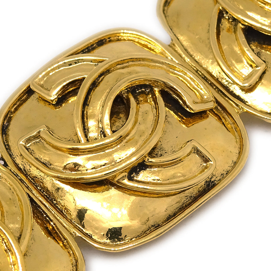 Top Quality Chanel Triple CC Brooch Pin Gold 94P