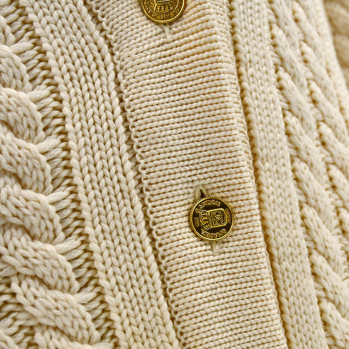 Top Quality Chanel cable-knit wool long cardigan #38