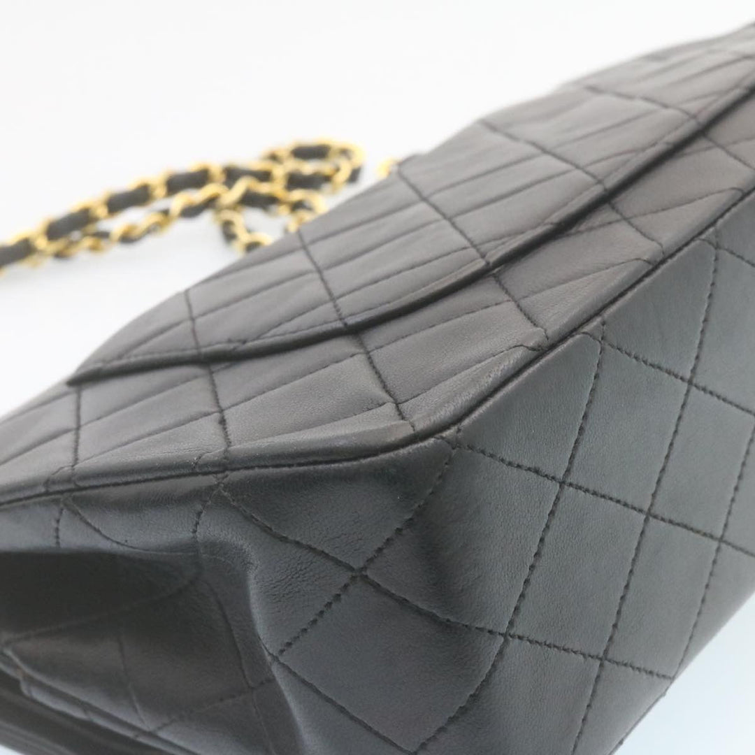 Top Quality Chanel Classic Matelasse 25 Chain New Shoulder Bag Lamb Skin Black Auth 27848A
